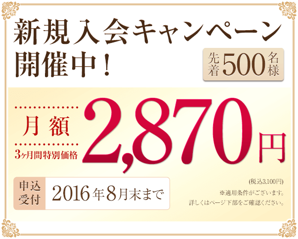 今だけ月額2,780円～！